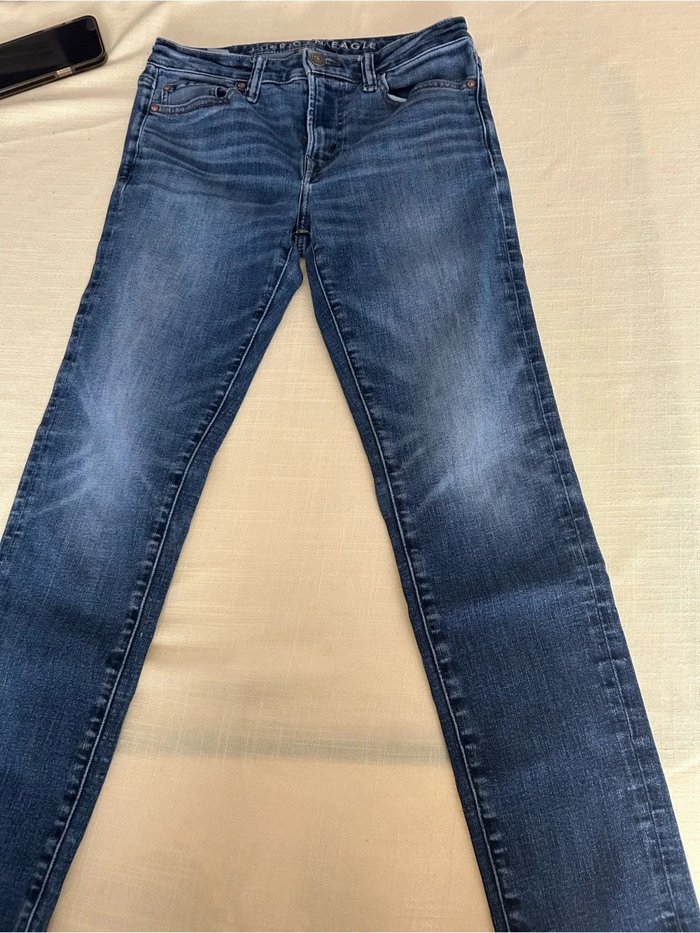 American Eagle Mens Distressed Jeans airflex / temp tech Blue Denim 30x30